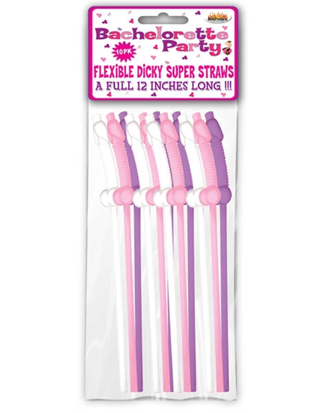 Party Flexy Super Straws - 10 units