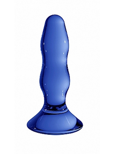 Pleaser Blue Butt Plug - Chrystalino