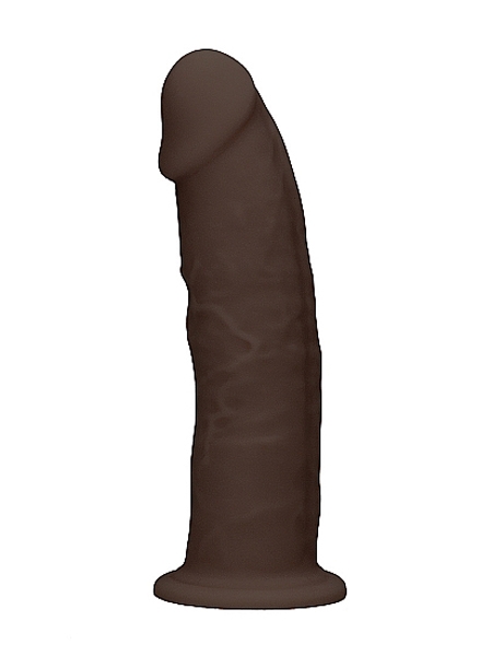 19.2cm Brown Silicone Dildo Without Balls - Shots
