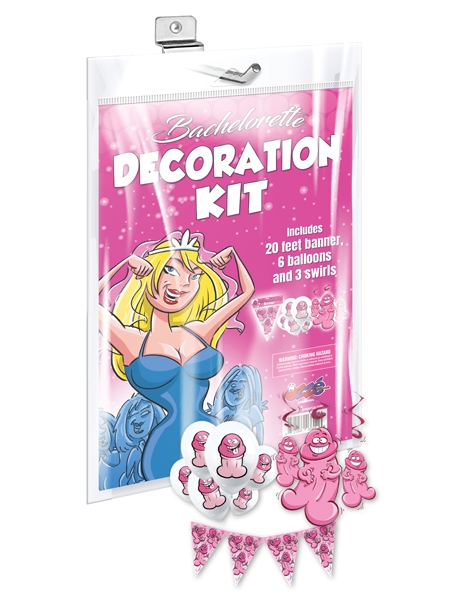 Penis Shaped Bachelorette Party Decoration Kit - Ozzé