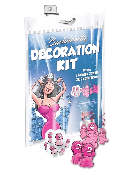 Penis Shaped Bachelorette Party Decoration Kit  - Ozzé