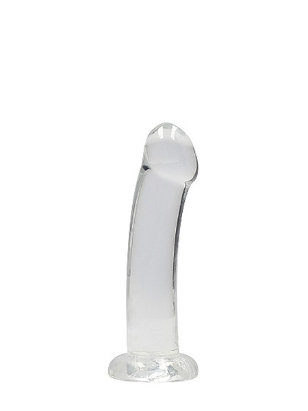 Transparent Non-Realistic Crystal Clear 7" Dildo - RealRock