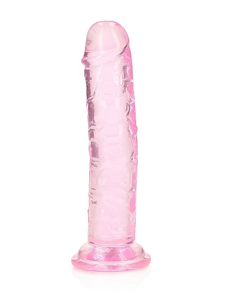 6 inch Crystal Clear Realistic Dildo in Pink - SHOTS