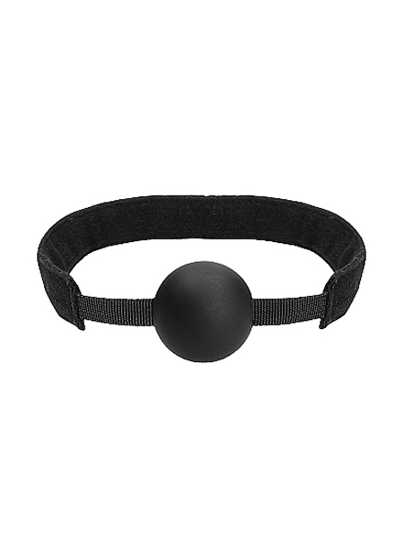 Silicone Ball Gag with Velvet & Velcro Straps - Ouch