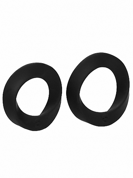Medium and Large Silicone Cock Rings Set - Sono