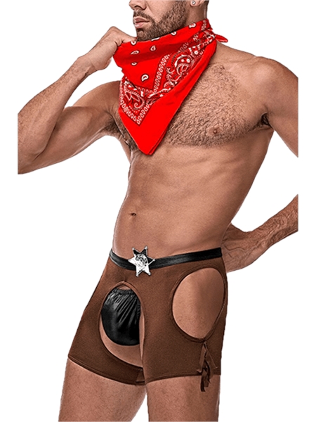 3-Piece Cocky Cowboy Costume - Male Power